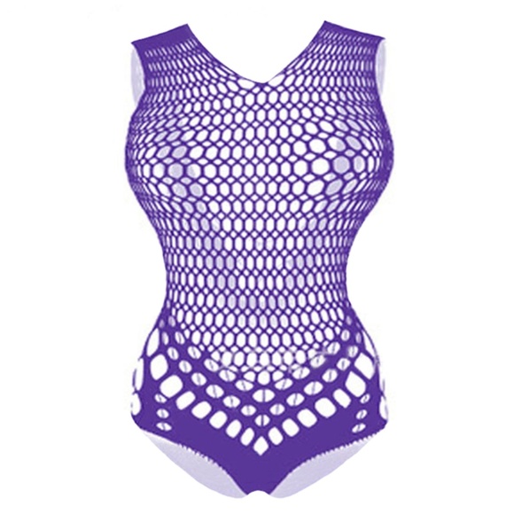 Beautiful Teddy with BIG Fishnet. Assorted colours. One size fits most S - XXL - Picture 4 of 5